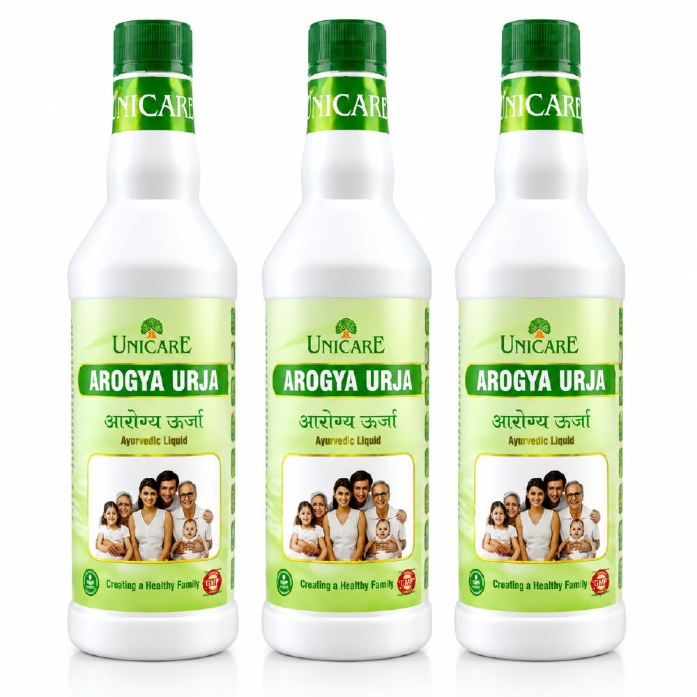 Unicare Remedies- Arogya Urja Energy Booster Syrup for Natural Blood Purifier | Benefit in Constipation & Support in Male and female Vitality - 500ml, Pack of 3-image-30