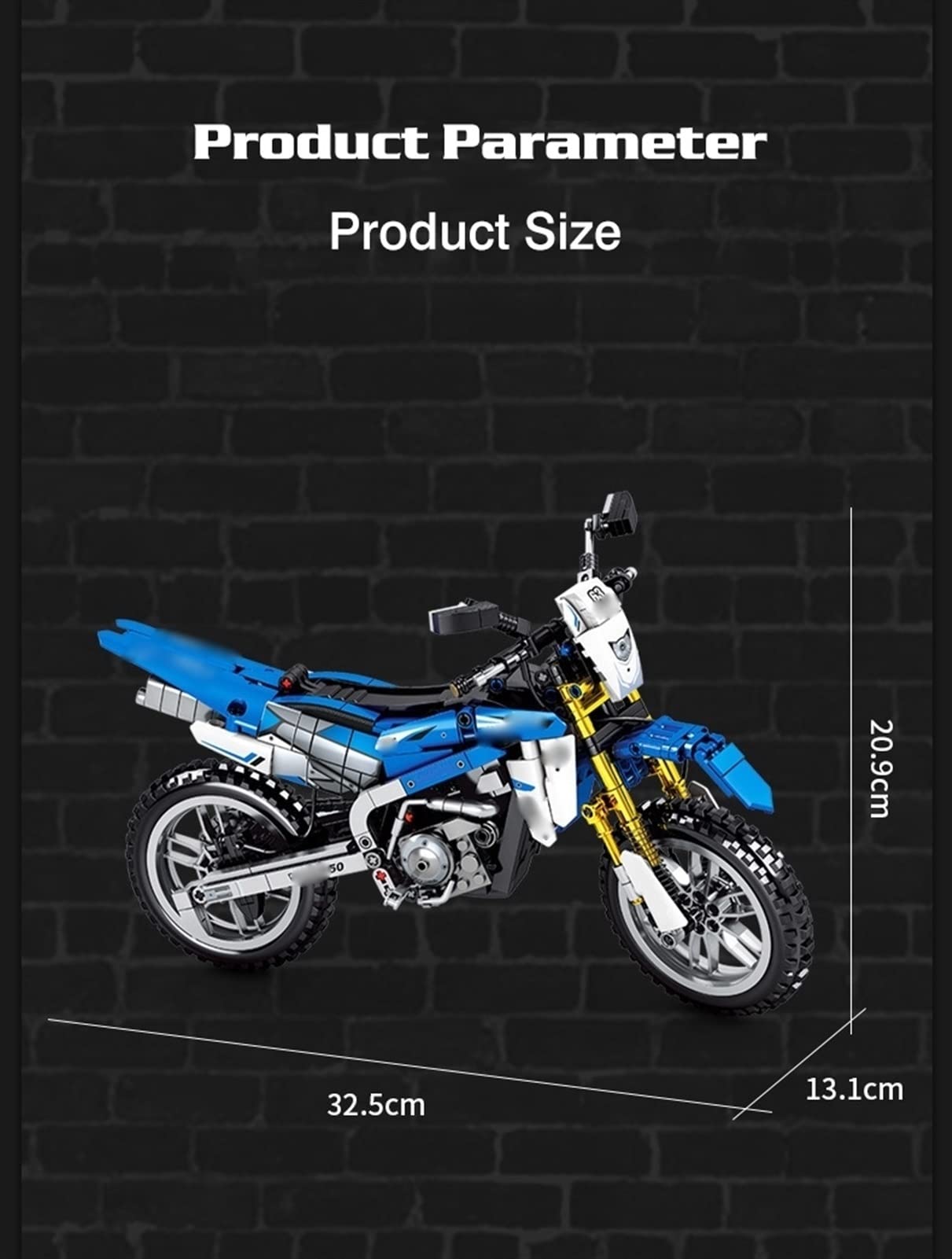 Racing Model Collection Offroad-Motorrad DIY Klassische Bausteine Ziegel Spielzeug Für Kinder Puzzle Geschenk Ornament Für Yamaha WR450F
