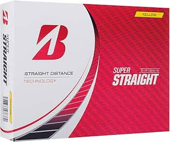 Amazon.co.jp: BRIDGESTONE(ブリヂストン)ゴルフボール SUPER STRAIGHT