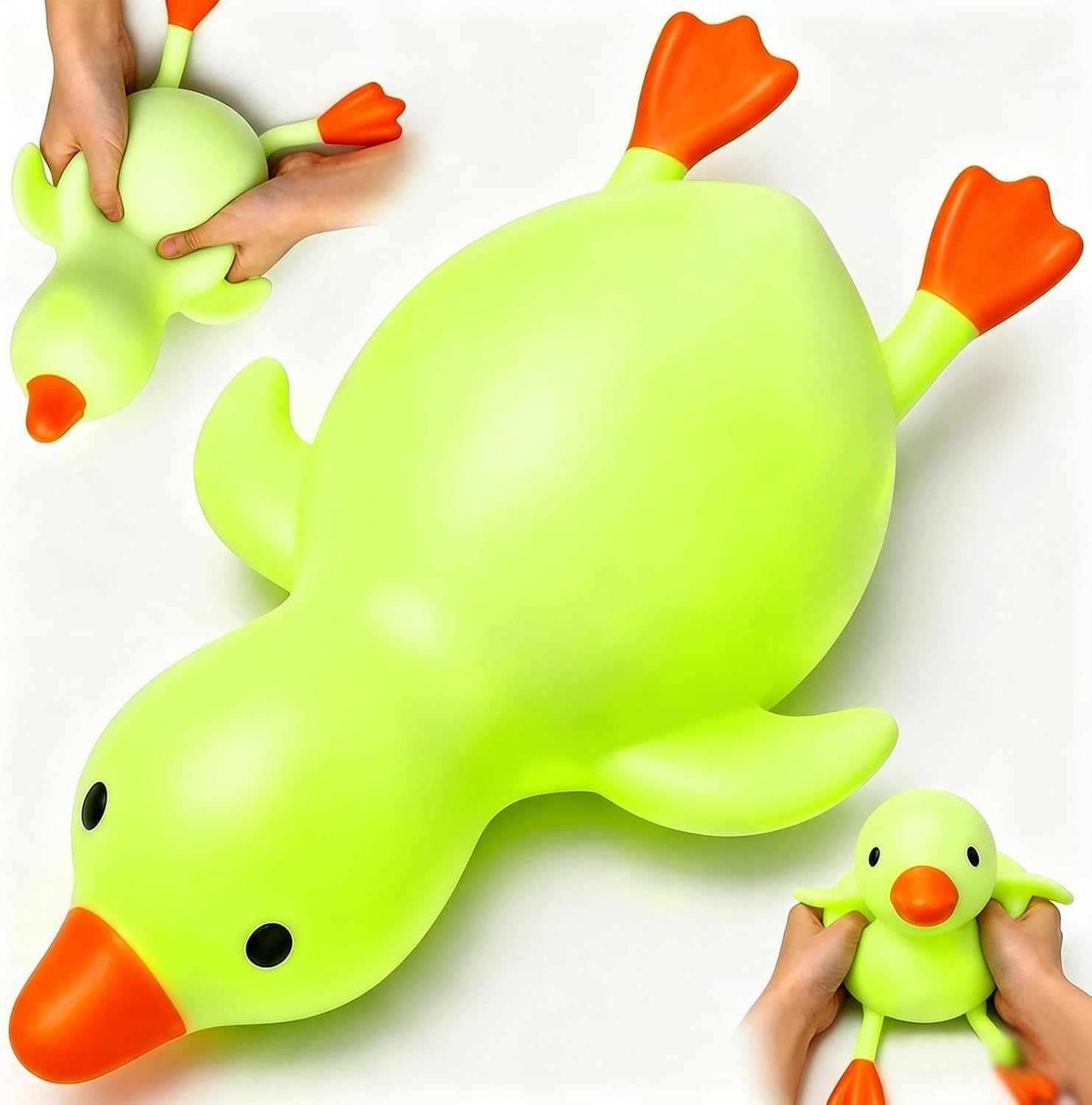 Giant Jumbo Cute Duck Squishy, Ultra‑Soft Slow‑Rising Squeezable Duck