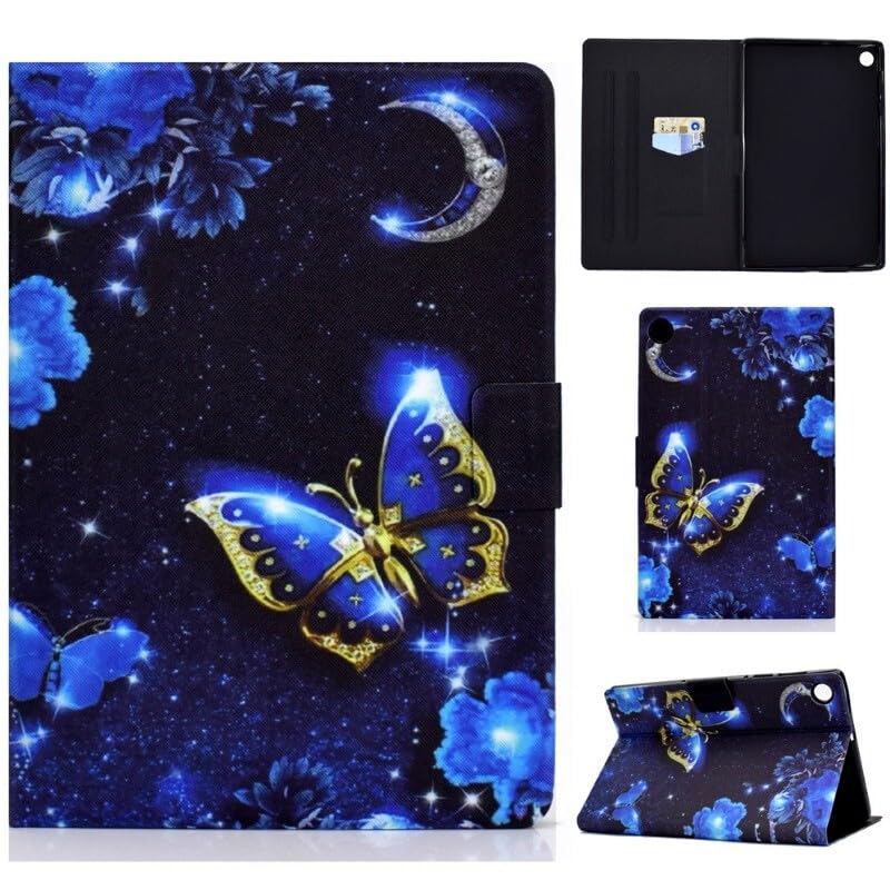 Étui Galaxy Tab A11 Plus 11.0 pour regarder vos vidéos avec le motif papillon