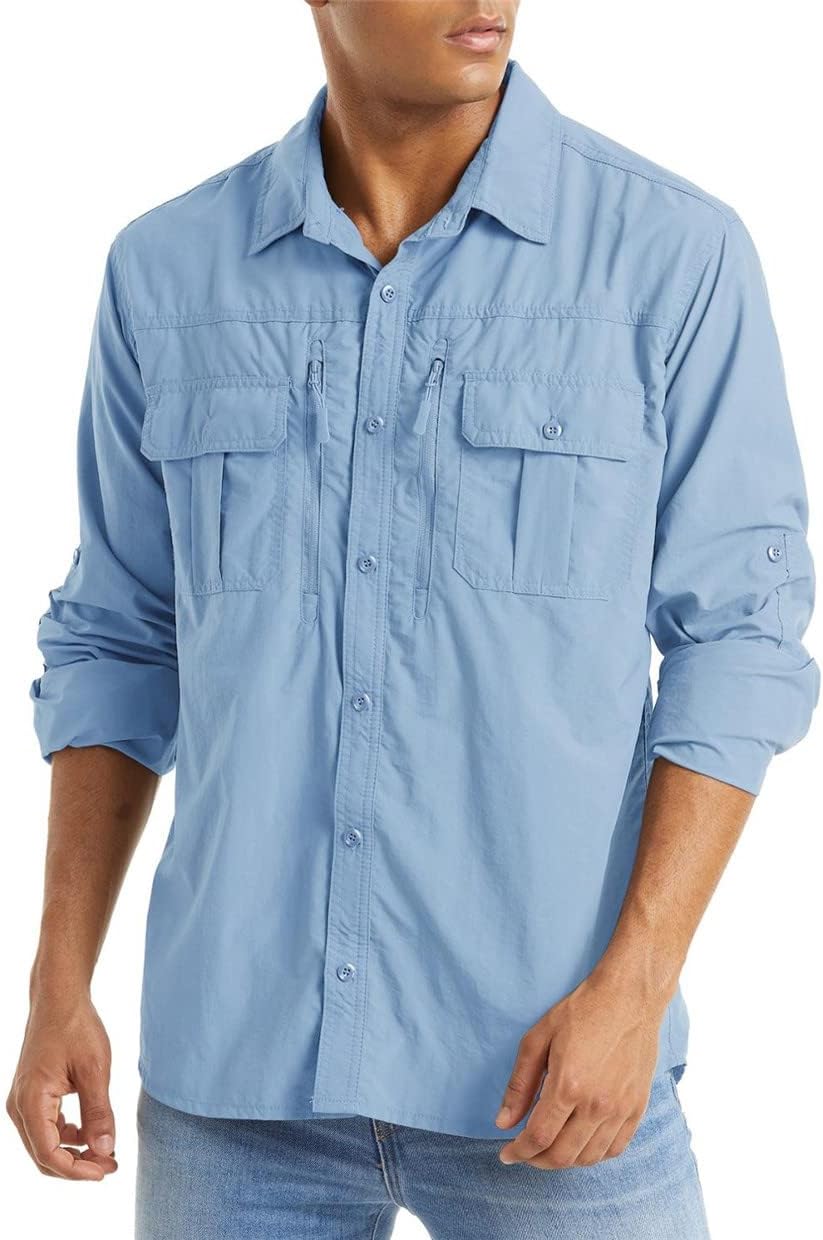 Outdoor Tactical Shirt Men's Quick Drying Skin Protective Long Sleeve Shirt Team Work Tops