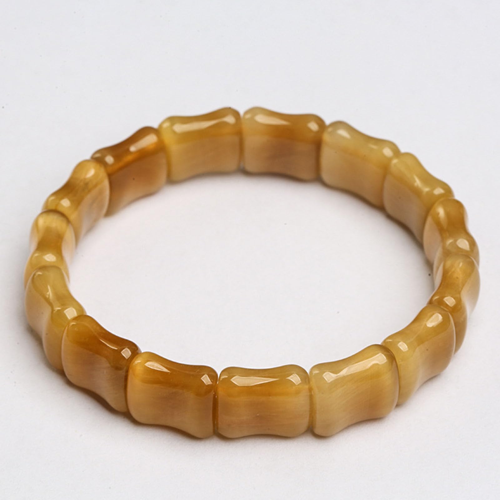 Bracciale Elasticizzato con Occhio di Tigre Naturale, Perline di Pietre preziose, Gioielli in Cristallo Regolabili, guarigione, Protezione, Messa a Terra, per Uomini e Donne Regalo,12 * 14MM