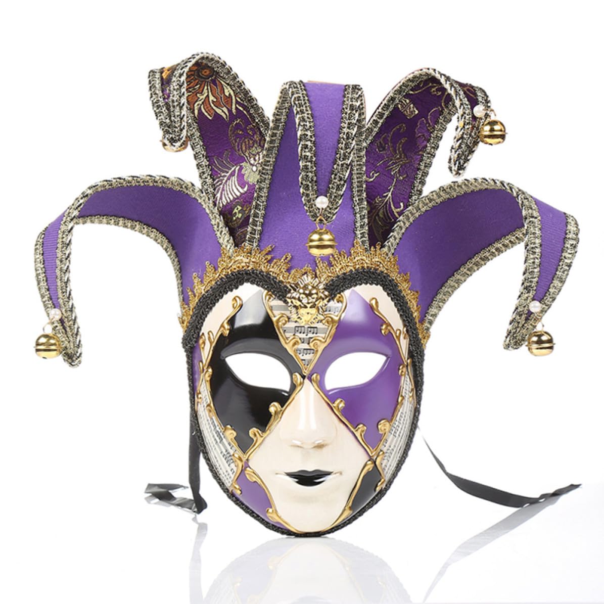Veneciana de Plástico Púrpura de Cara Cómoda Olor para y Fiesta Adecuado para y Disfraces Vintage