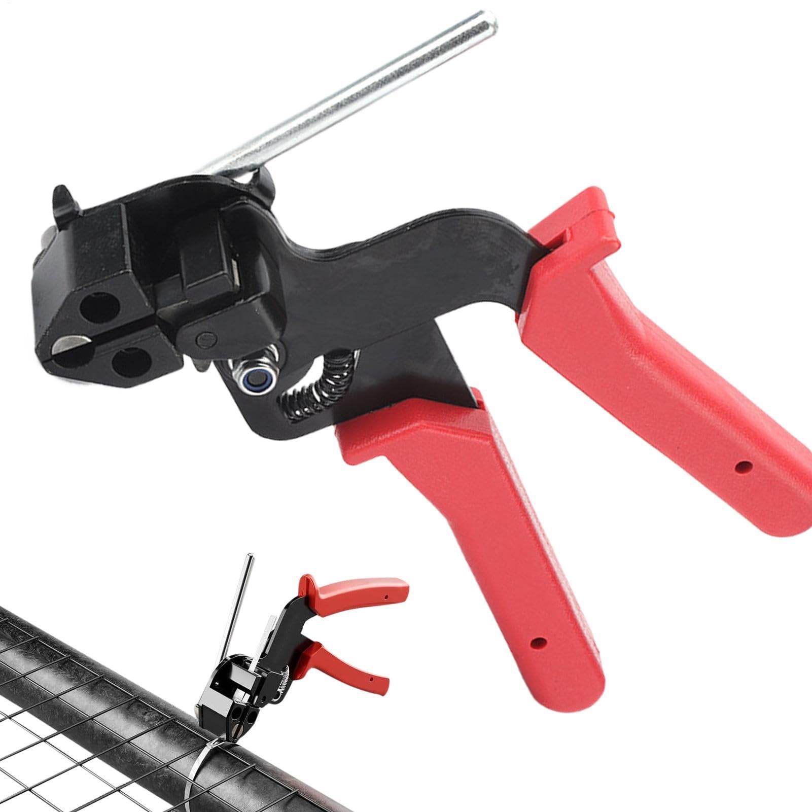Cortador de bridas de cables duradero con engarzadora automatica de acero para reparacion exterior