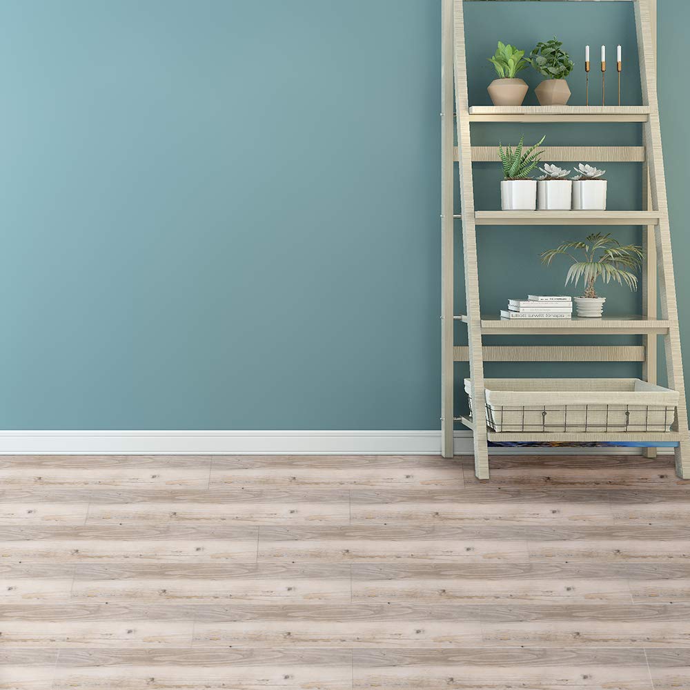 5m² Vinylboden PVC Bodenbeläge, 36 Stück Selbstklebende Bodenfliesen, Laminatboden Vinyl Fliesen Klebefliesen Bodenbelag für Wohnzimmer, Küche, Balkon, Badezimmer, Wasserdicht, Eiche Braun