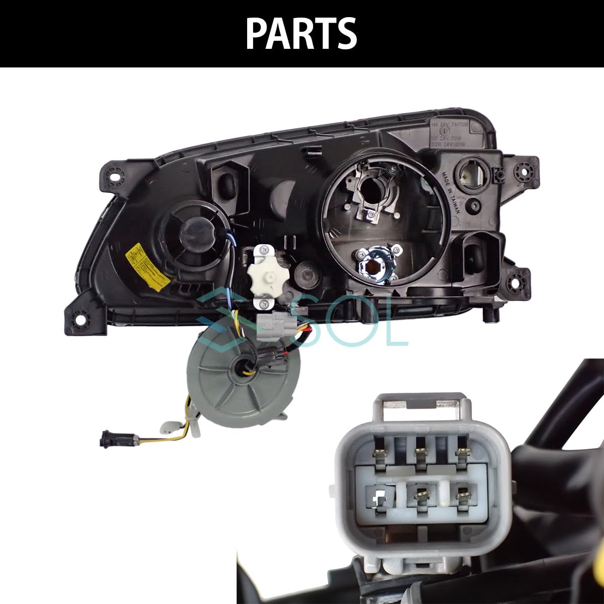 Amazon | デポ 日本光軸 純正タイプ ヘッドライト ASSY 右側