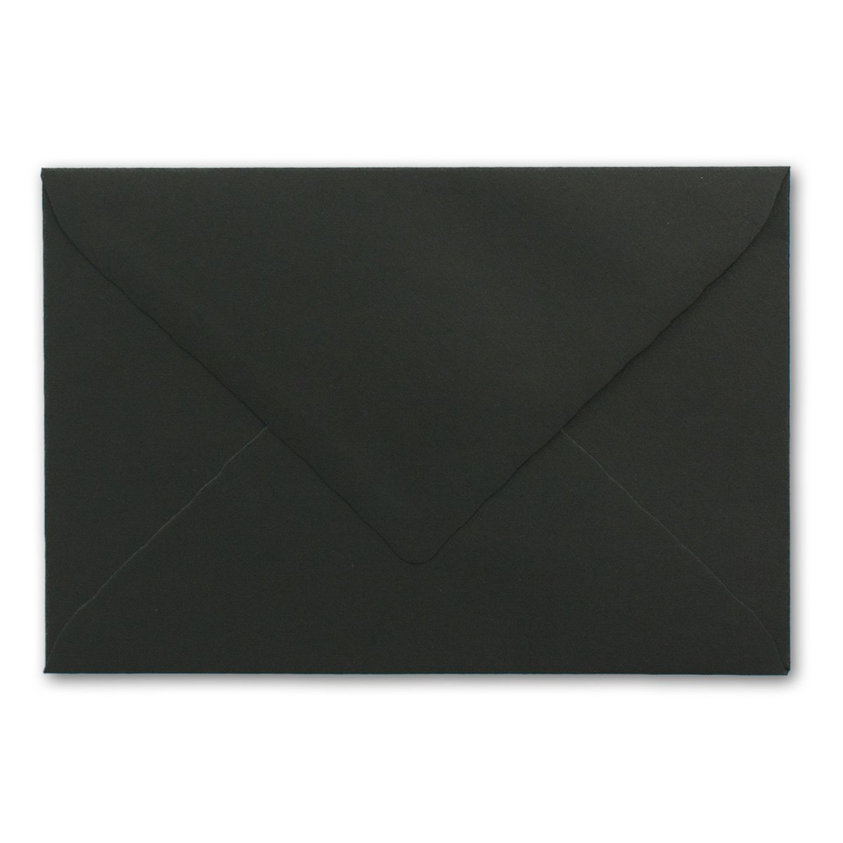 1000 kopert z falistymi krawędziami - czarne - DIN C6-114 x 162 mm - 11,4 x 16,2 cm - z falistymi krawędziami - klejenie na mokro - FarbenFroh by GUSTAV NEUSER