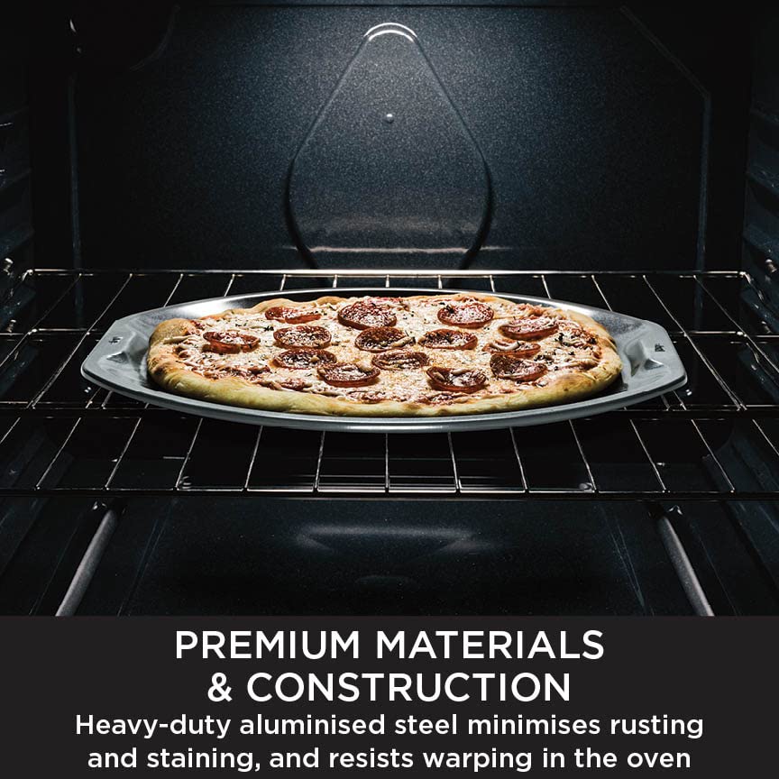 Ninja Foodi ZEROSTICK Pizza Tray 33cm, Non-Stick, Long Lasting Heavy Duty Pizza Tray made from Aluminised Steel - Image 3
