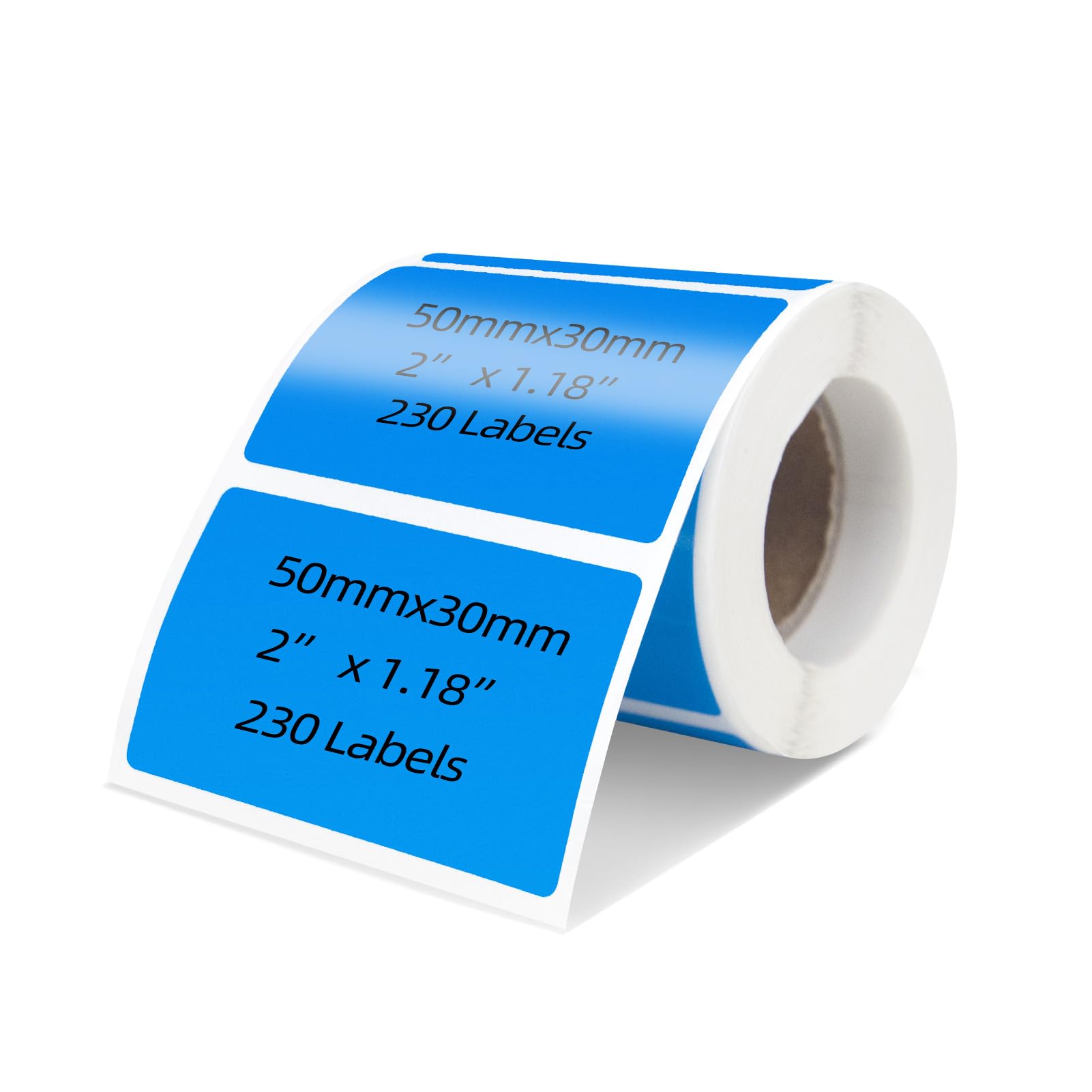 PUQU 50 x 30mm Thermal Sticker Labels, 230 Pcs Direct Rectangular Thermal Printer Stickers, Self-Adhesive Address/Name/Barcode/Price/Shipping