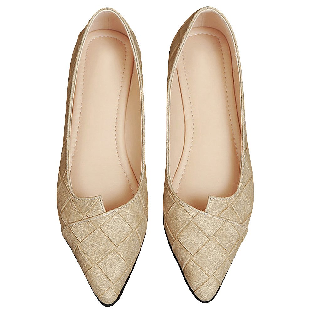 Donna Punta Ballerine Leggero Piatto Pumps