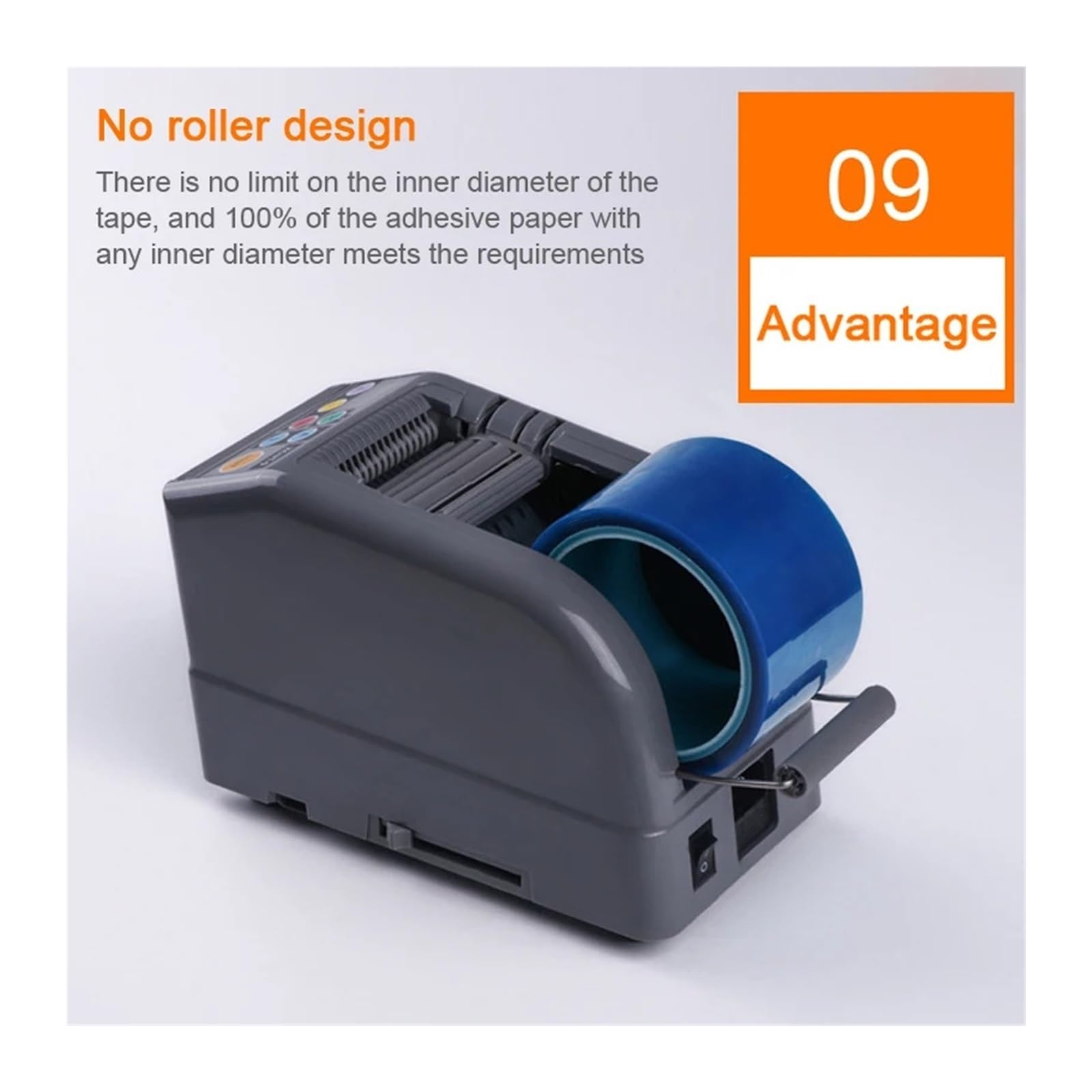 Klebebandabroller, Bandschneidemaschine Automatischer Spender for doppelseitiges Klebeband Klebebandschneider, Verpackungsmaschine für Versand und Schulen