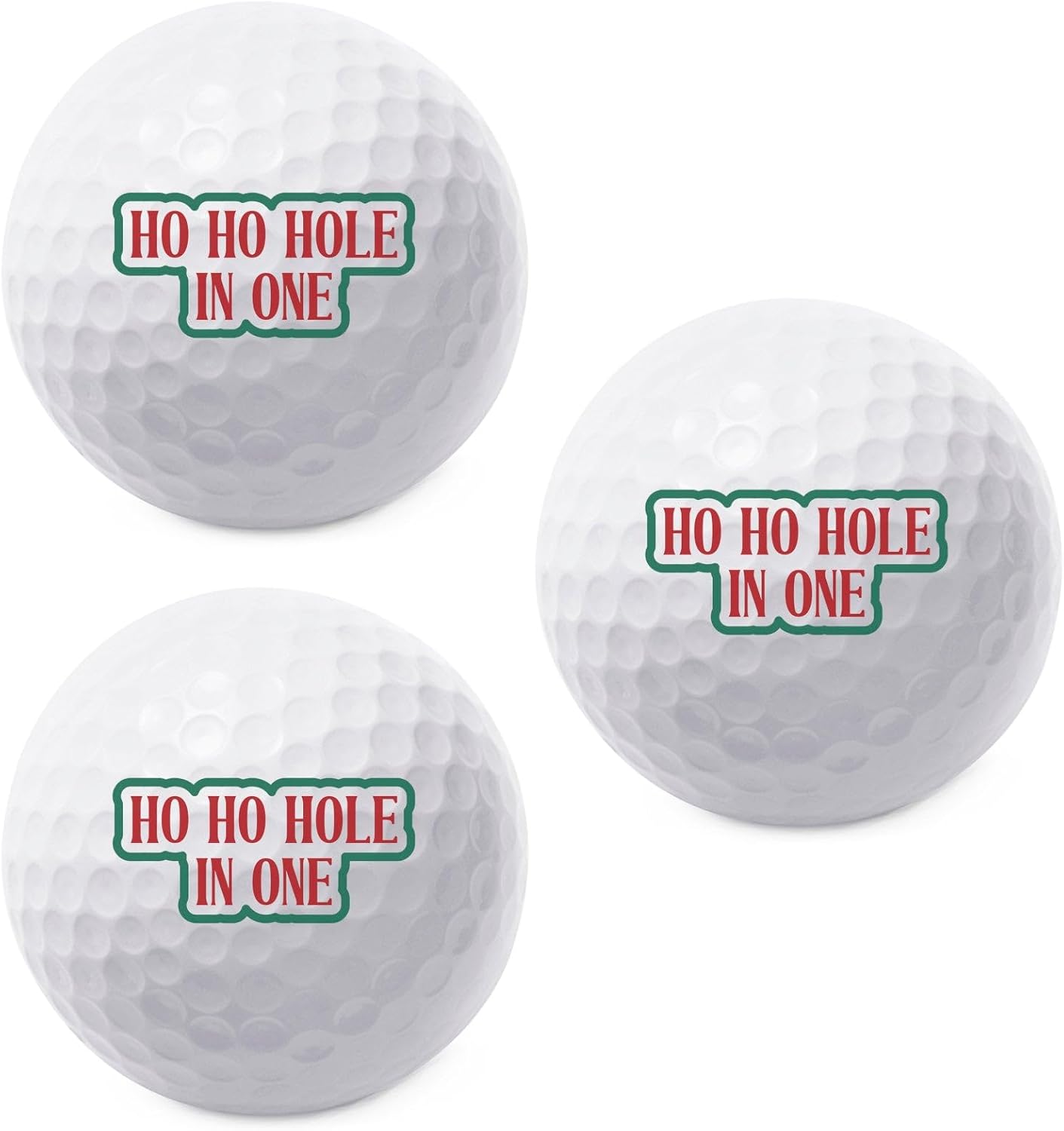 TeesAndTankYou Ho Ho Hole in One Golf Ball - Novelty Gift for Men Golfers and Dad