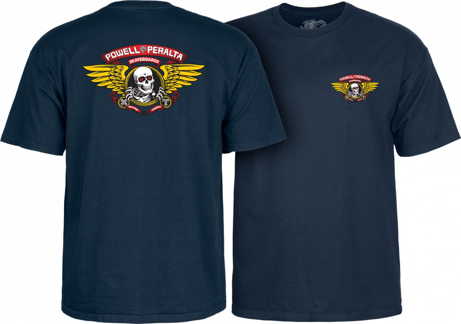 Powell-Peralta Winged Ripper Navy T-Shirt, XX-Large