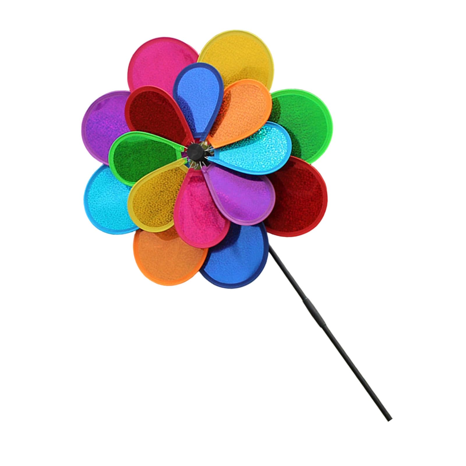 Layer Windmill Decoration for Winds Powered Installation Suitable for Lawns or Porch Colorful Patios Windmills