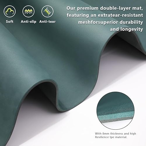 Miniatura 5 de Yoga Mat Non-Slip Extra Thick 72"x3224" Extra Wide Fitness Exercise Mat TPE Material High Elastic Hot Yoga Mat for Women Yoga Pilates Home Floor