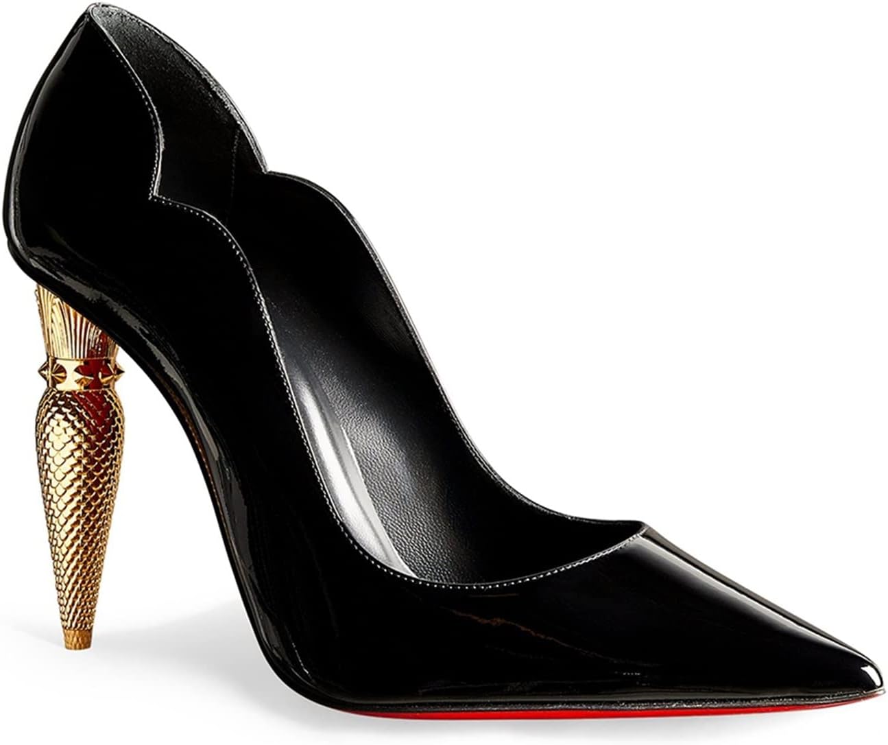 BUYUP Heels For Women Women’s High Heels, Luxury Designer Shoes, Elegant Evening Dress, Bridal Shoes, Black And Red (Color : Hortel�, Size : 40)