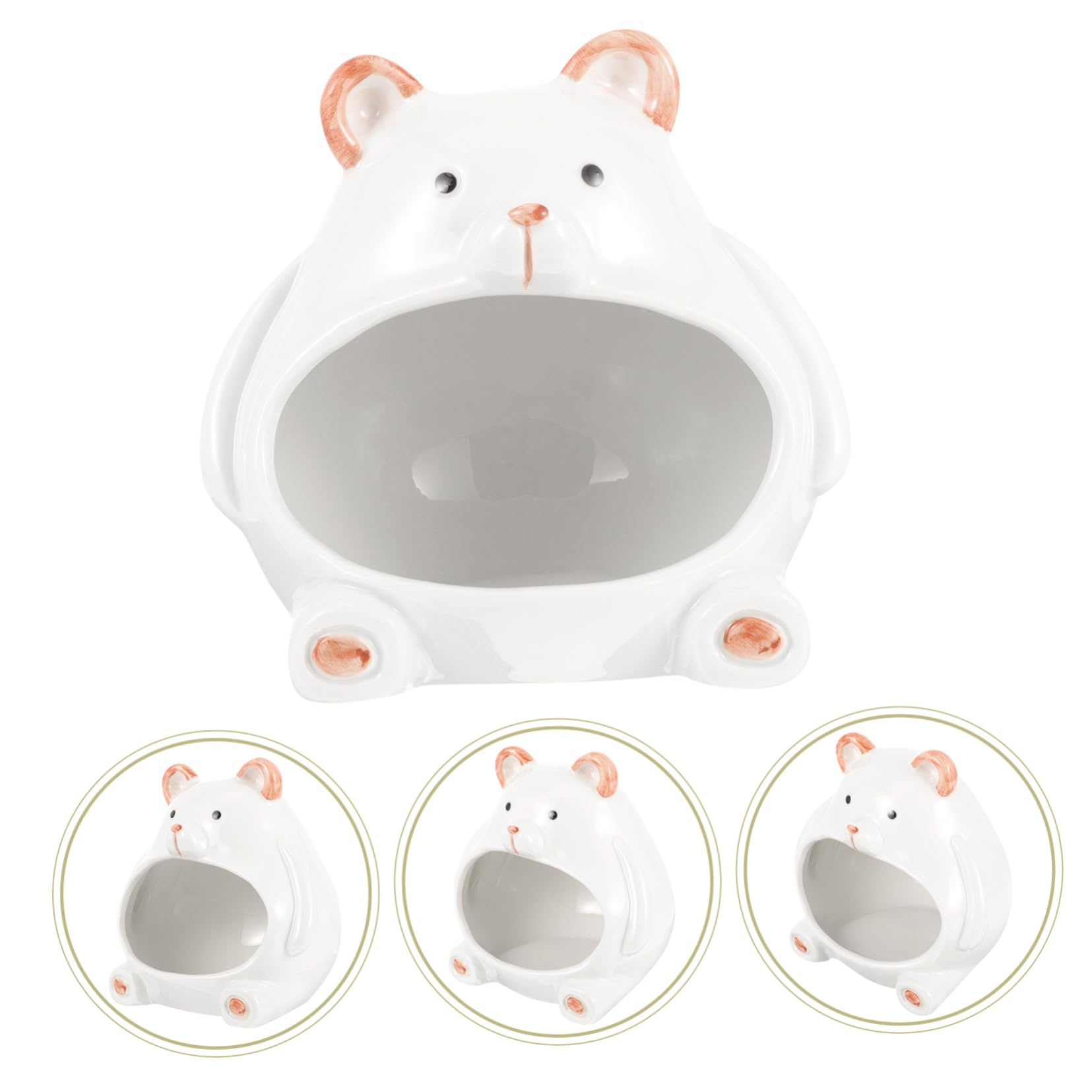 Toyvian Maison pour Hamster Et Nid Décoratif Abri Céramique pour Hamster Domestique Cachette pour Petits Animaux