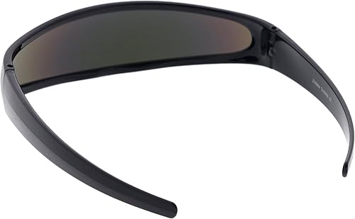 Miniatura 10 de Gafas de sol futuristas estrechas con espejo de color Cyclops