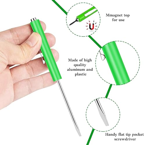 Miniatura 10 de 6 destornilladores de bolsillo mini tapas y destornilladores de bolsillo con destornillador de bolsillo magnético para herramienta de reparación de