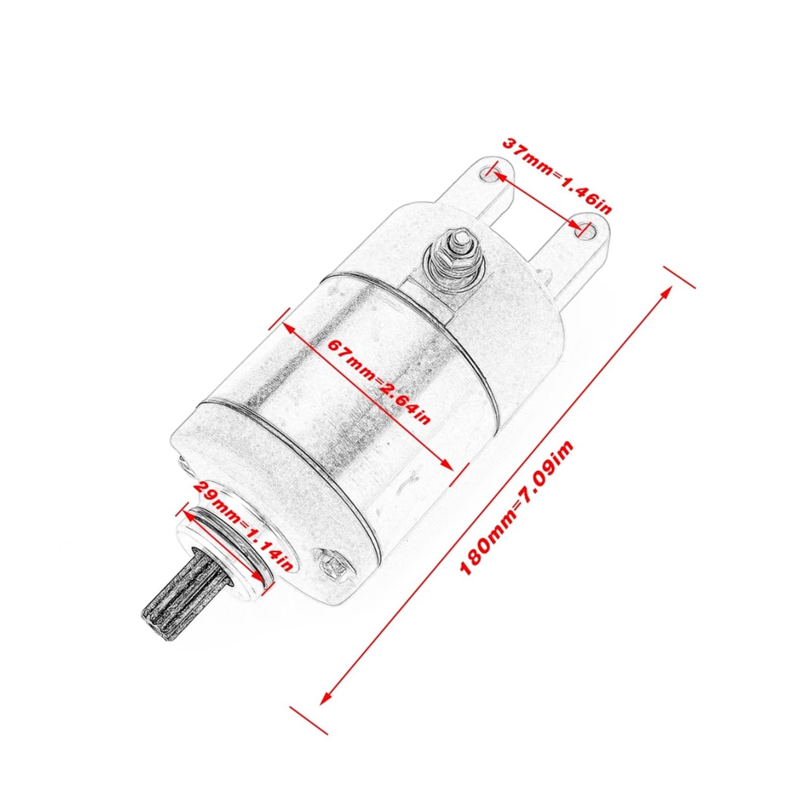 Motorino Di Avviamento Per Linhai Per Bighorn 300 260 400 2x4 4x4 Per Big Per Daddy 260 Moto Avviamento Elettrico Motore accessori Motorino Avviamento