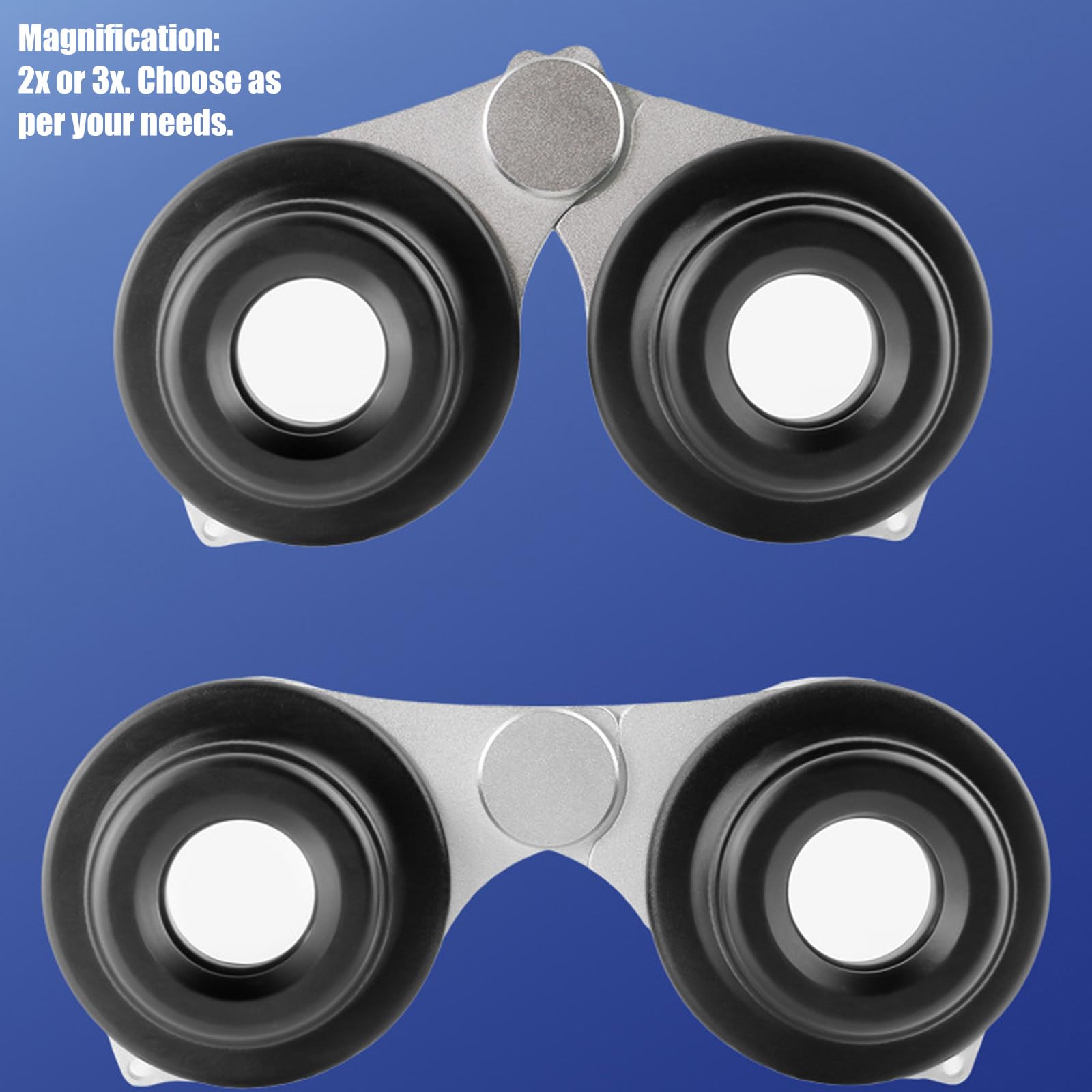 Binocolo 3x50 con scatola porta cordino per campeggio, 2x40