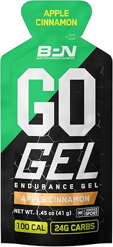 Miniatura 2 de BARE PERFORMANCE NUTRITION BPN Go Gel, Endurance - Paquetes de gel de manzana, canela, caja de 10 unidades (manzana y canela)