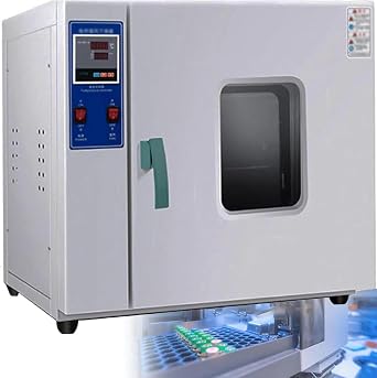 Horizontal Electric Blast Drying Oven, Intelligent Digital Display Drying Electromechanical Oven Electric Heating Constant Temperature Laboratory Drying Oven 50-280C Industrial Dryer Lab Test 16L