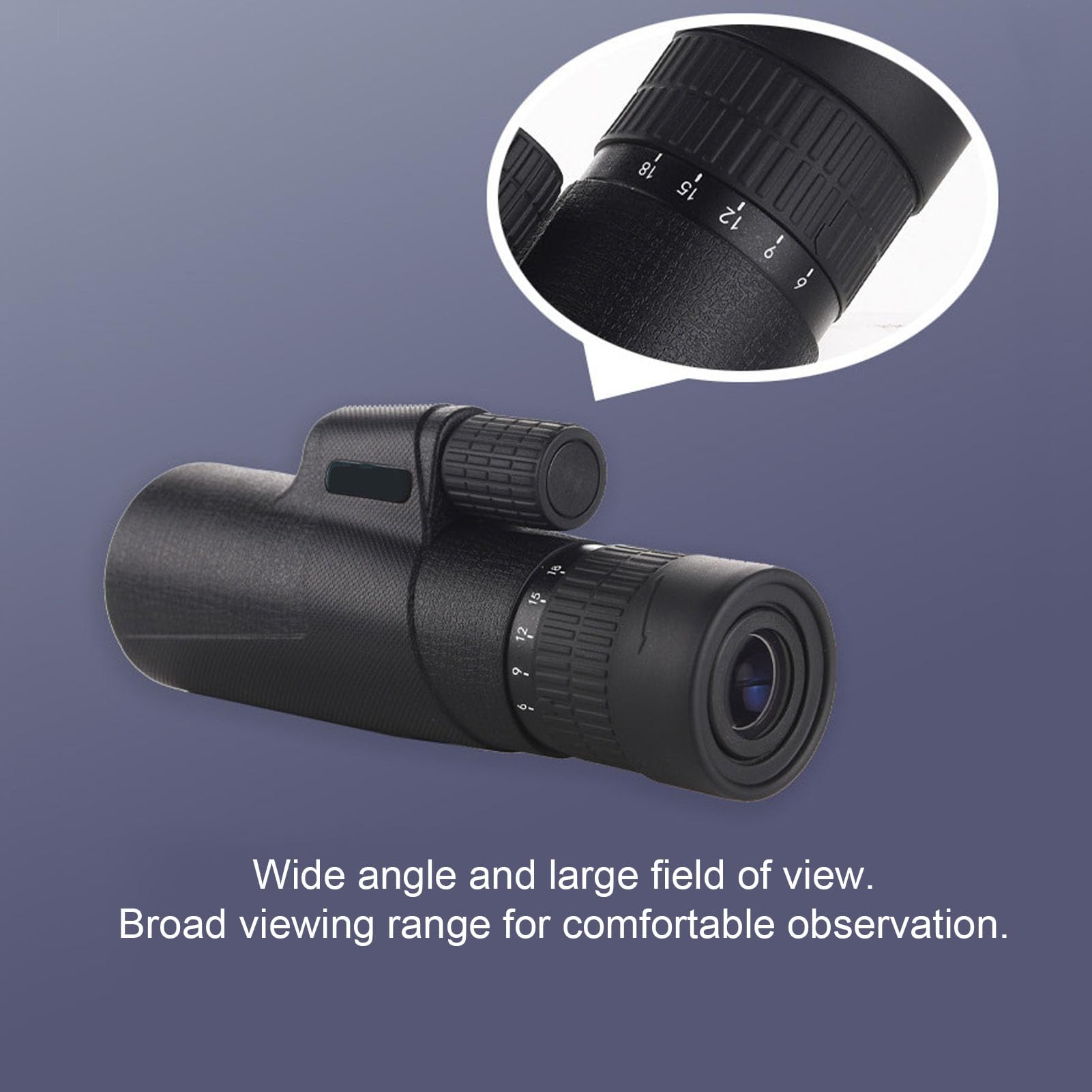 Télescope Monoculaire Zoom 6-18x42 Images Lumineuses et Claires Télescope Monoculaire pour L'observation des Oiseaux en Voyage, de Conception Ergonomique pour Les Amateurs de Plein Air