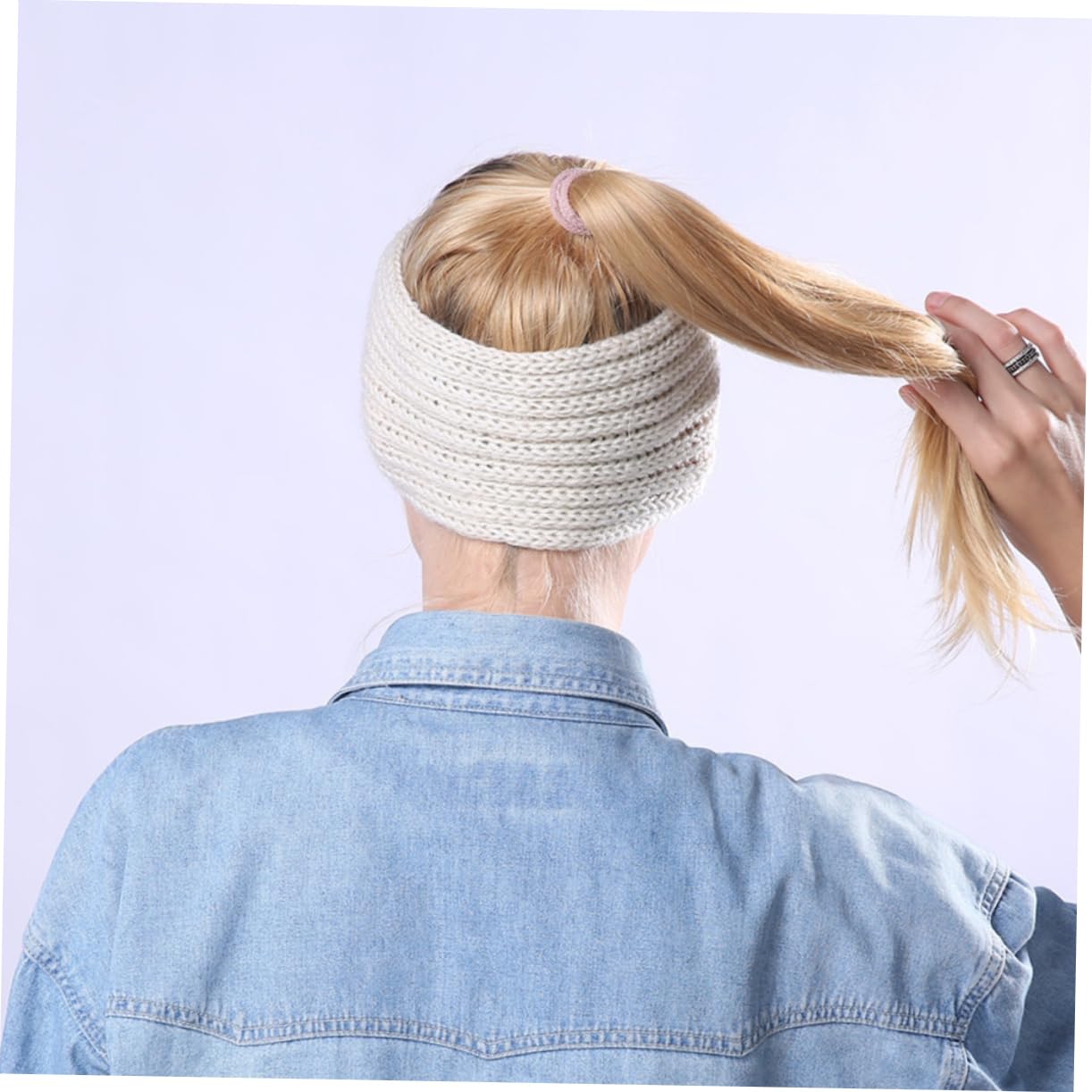 minkissy 8pezzi Fasce Per Femminili Maglia Larghe Accessori Caldi Per Orecchie Fasce Fatte Mano Per Inverno Comfort e Stile Per Ogni Outfit