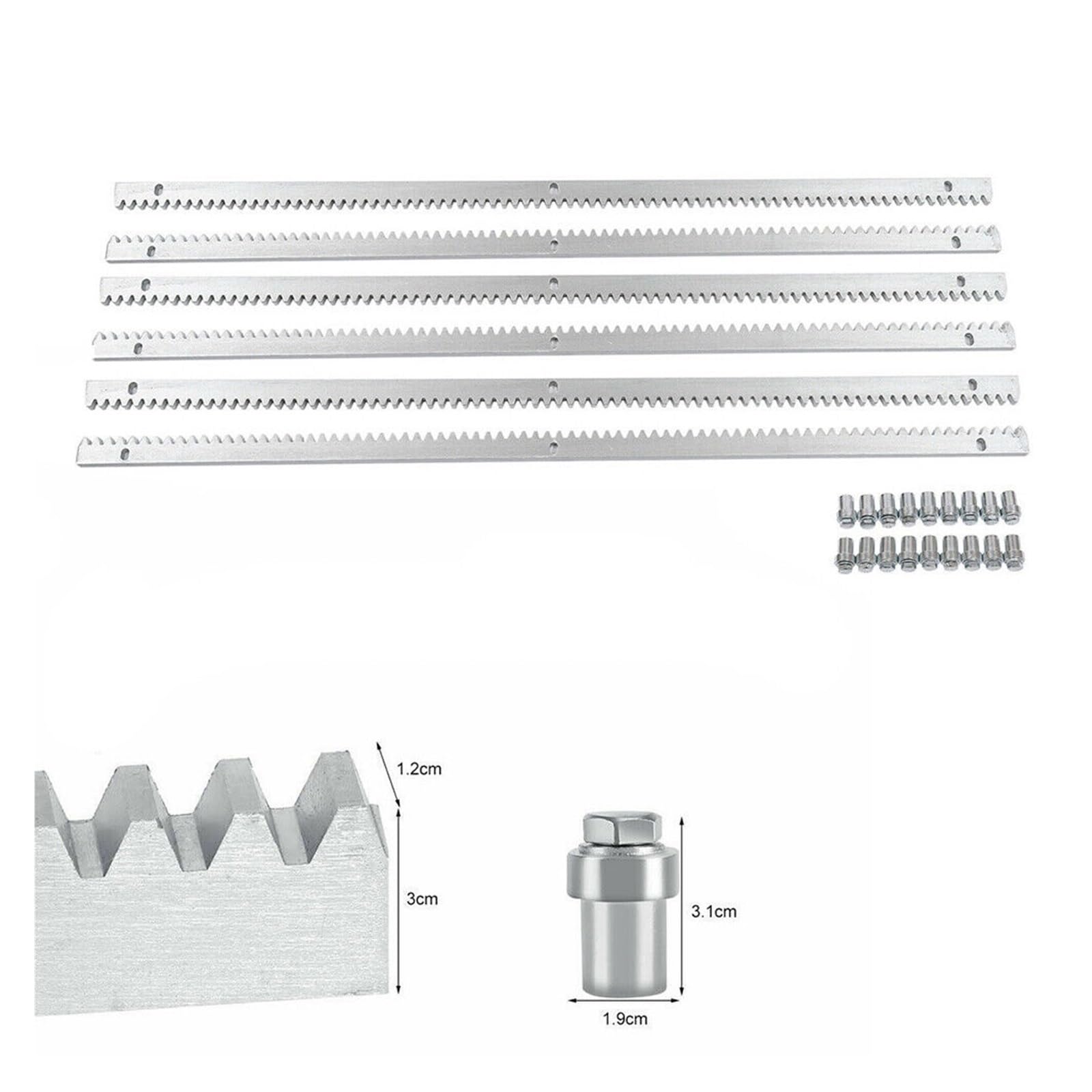 Kit Apricancello Elettrico Kit di sicurezza for strada privata con motore automatico for apricancello elettrico scorrevole da 550 W scaffali for porte resistenti fino a 2645,55 libbre/1200 kg