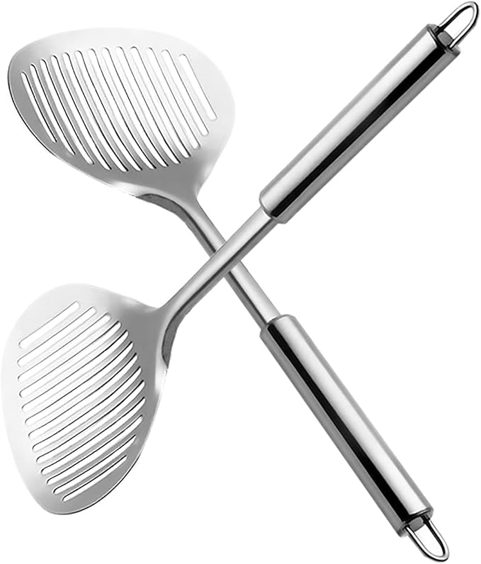 CDOFFICE 2 PCS Cat Litter Scoop Stainless Steel Pooper