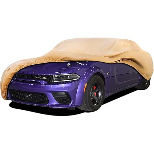 Heavy Duty Outdoor Car Cover Custom Fit for Dodge Charger,Windproof All Weather Waterproof Sun Rain UV Dust Snow Protection Outdoor Car Covers