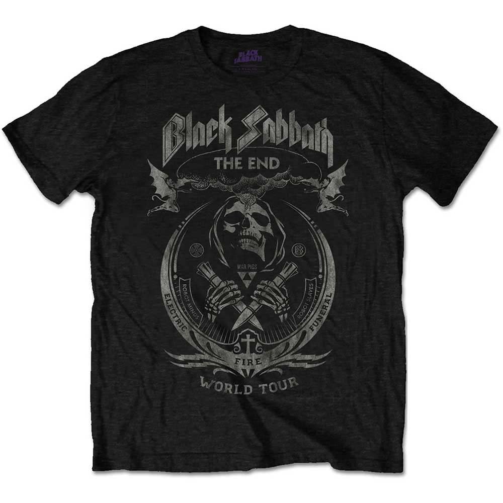 Rockoff Trade Black Sabbath Men's The End Mushroom Cloud T-Shirt, XX-Large (Size:XXL)