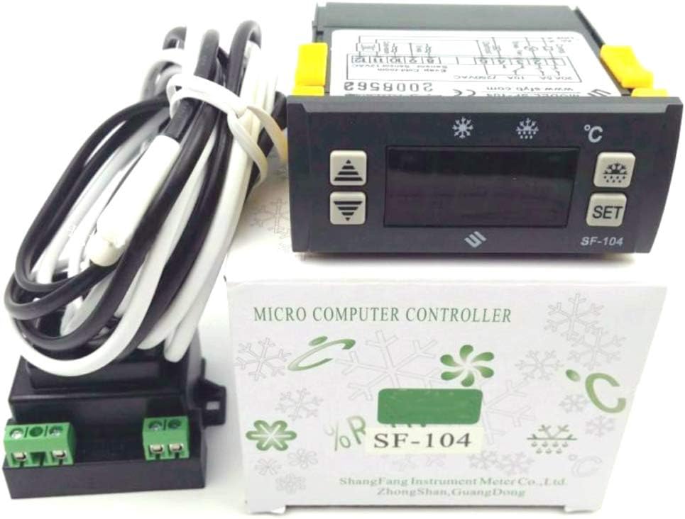 Thermostat Temperature Controller SF-104 Digital Display Temperature Regulator 110V Evaporator Fan Controller Defrost Heating Wire Controller