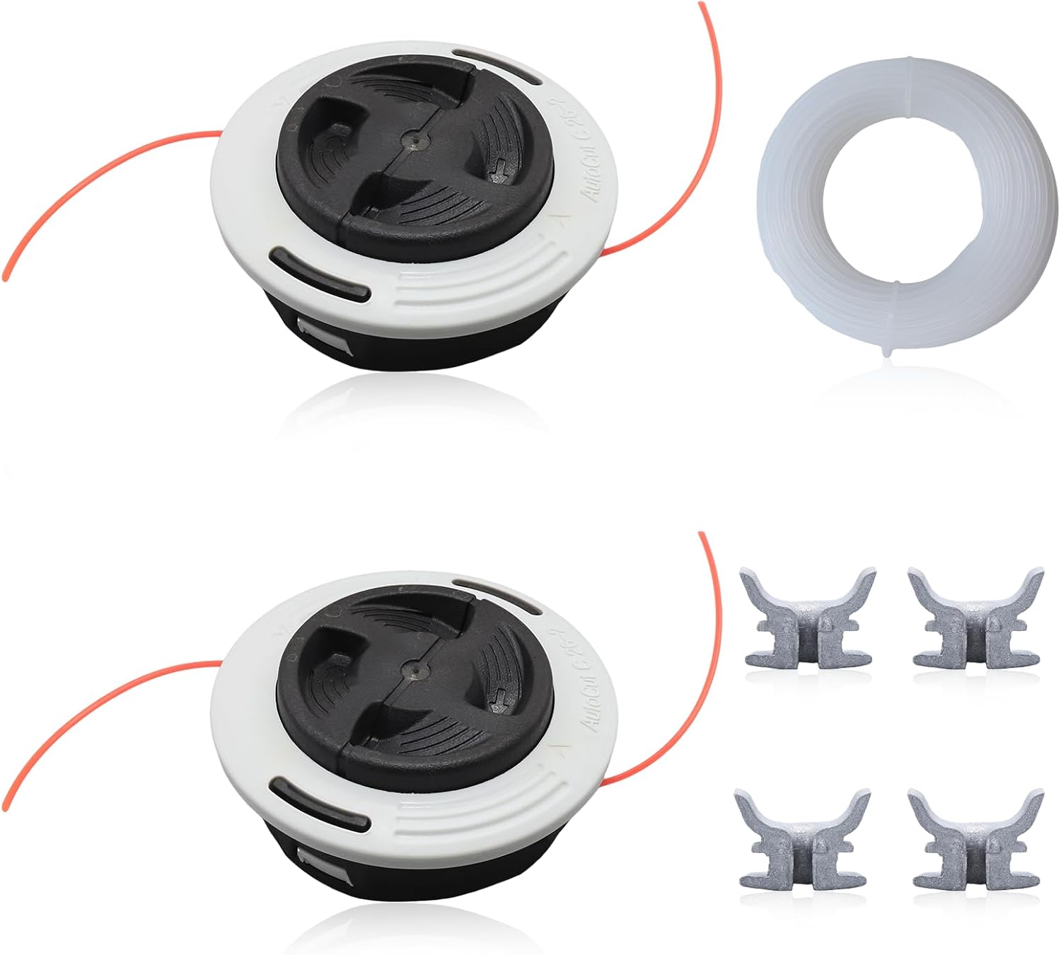 C26-2 Trimmer Head (3pcs) Kit Fit for Stihl AutoCut FS55 FS55R FS56 FS56RC FS70 FS70R FS80 FS85 FS90 FS90R FS91 FS91R FS94 FS94R FS110 FS111R FS111RX String Trimmers Replace 4002 710 2169