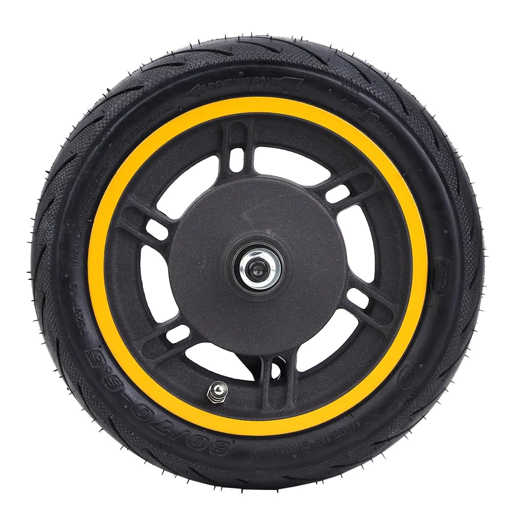 Komplettrad Vorderrad 10 Zoll (10x2.125, 60/70-6.5) für Ninebot Max G30, Motus Scooty 10, Siver 10 Plus E-Scooter inkl. Luftreifen, Felge & Trommelbremse (1 Stück)