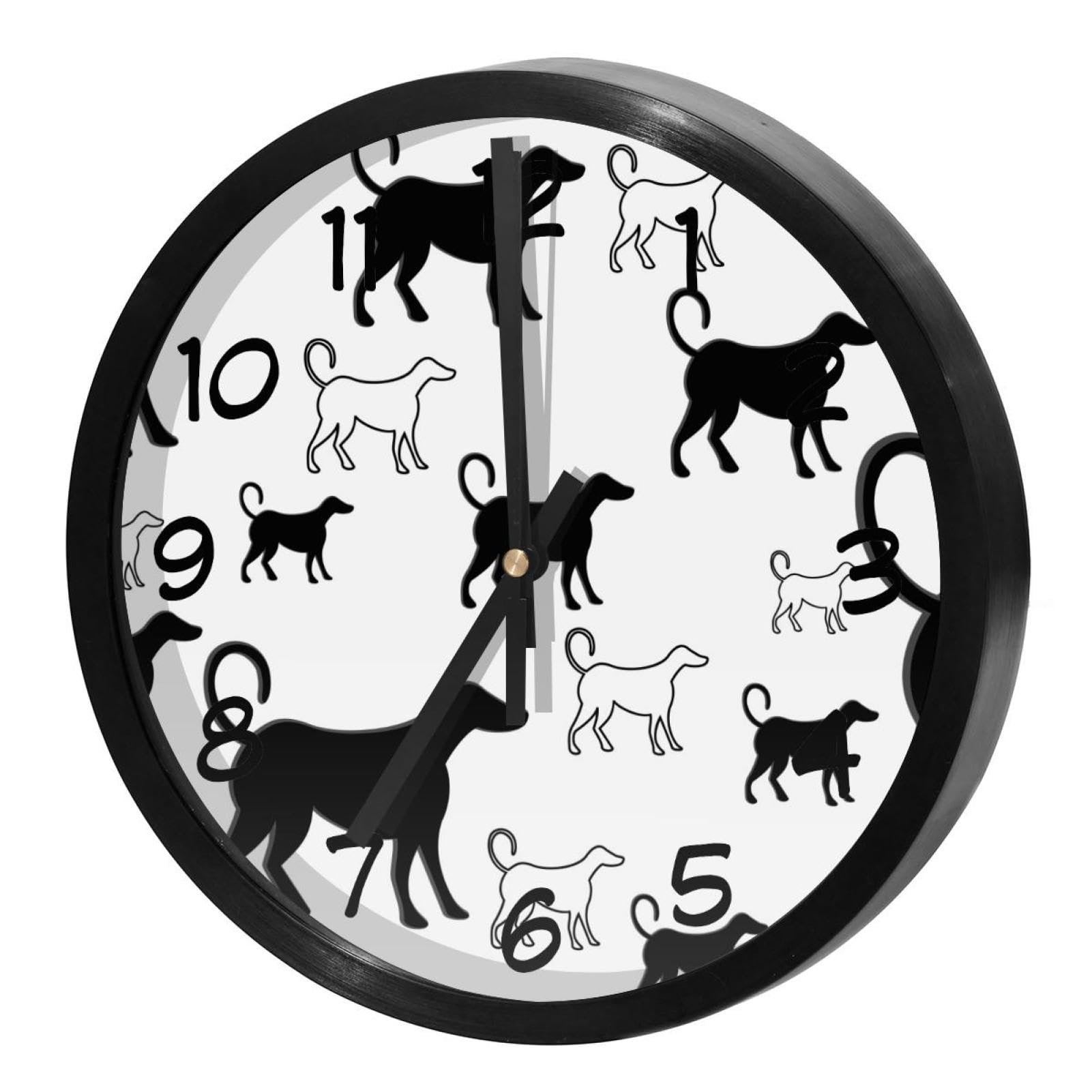 Horloge murale à quartz sans tic-tac ronde à piles pour école et classe