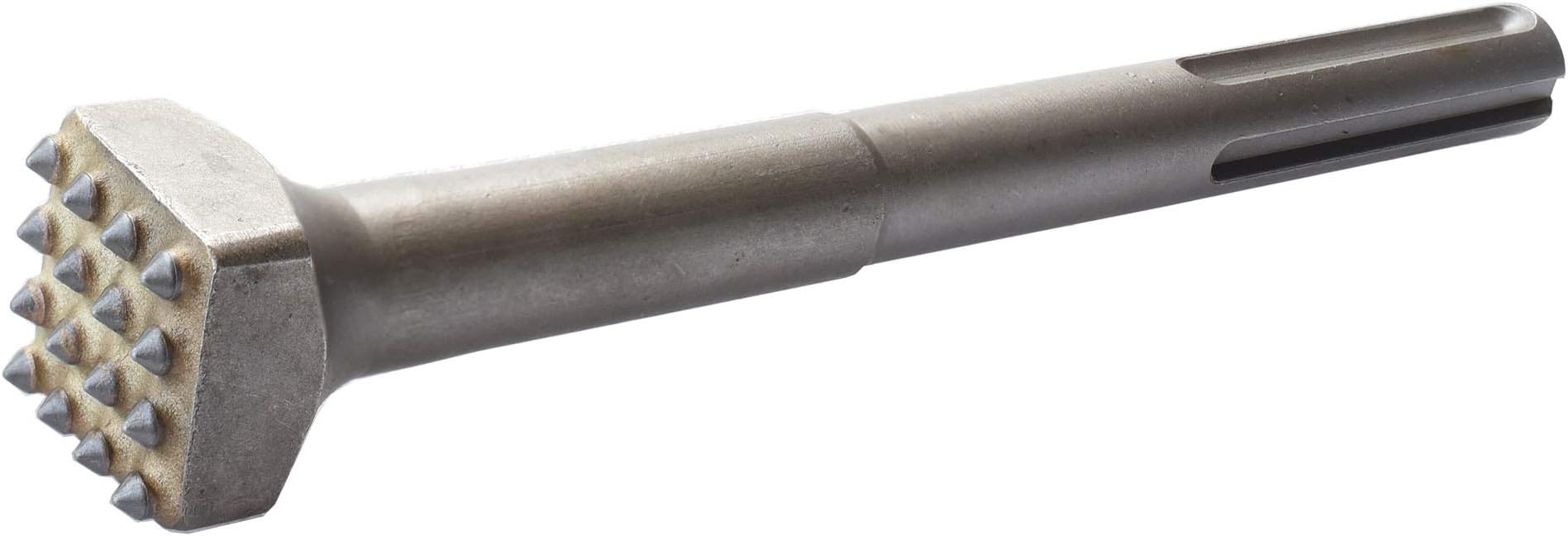 ACTINTOOL 8 1/4 in. SDS Max 16 Pins Concrete Repair Patch Prepare Bushing Head, 1 1/4 Inch Square Head Concrete Roughness Coating Remove Bushing Tool Bit for Demolition Hammer (Pack of 1)