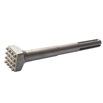 8 1/4 in. SDS Max 16 Pins Concrete Repair Patch Prepare Bushing Head, 1 1/4 Inch Square Head Concrete Roughness Coating Remove Bushing Tool Bit for Demolition Hammer Pack of 1