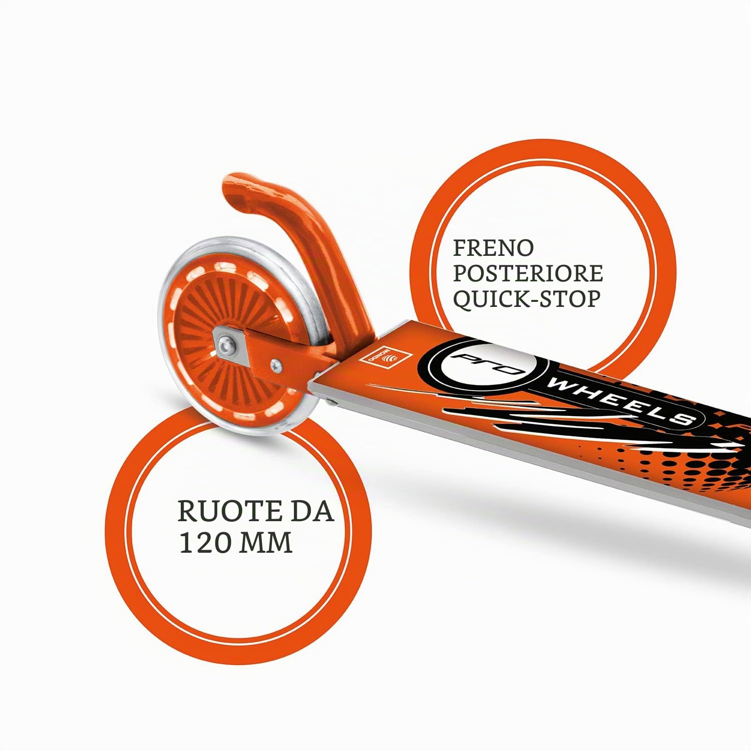 Mondo Toys - Monopattino in alluminio per bambino bambina Mondo PW 120 - manubrio regolabile - 2 ruote - 28009