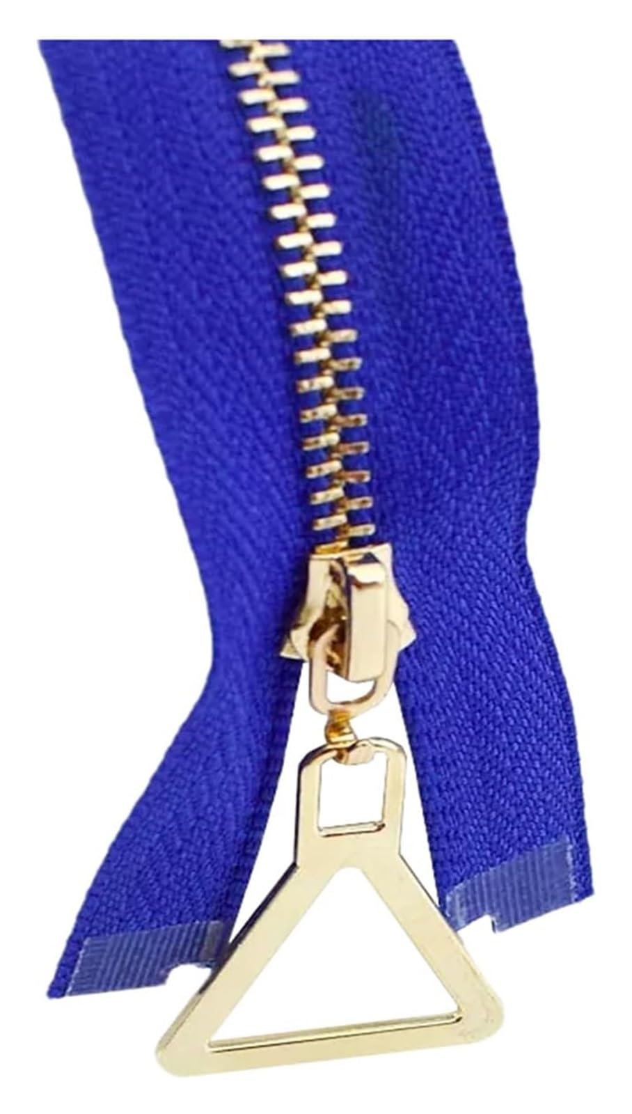 Zamki błyskawiczne, 2 szt. 3# metalowe zamki błyskawiczne 15-70 cm Zamki zamknięte/otwarte Akcesoria do naprawy pokrowców na ubrania DIY(Royal Bluegold,OpenEnd60cm)