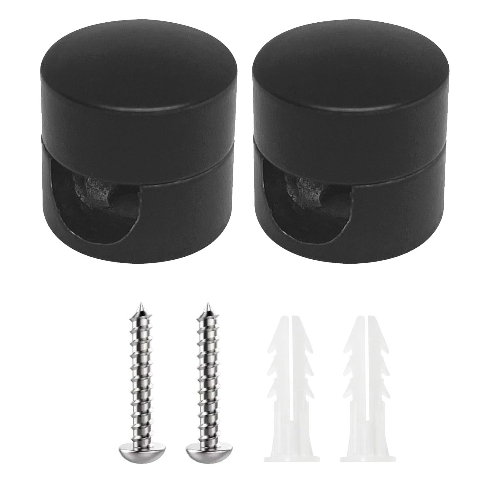 Msioytog Black Of 2 Compact Wire Organizers Versatile Cable Organizers Cable Anchors Adjustable For Efficient Control Wire Fastener