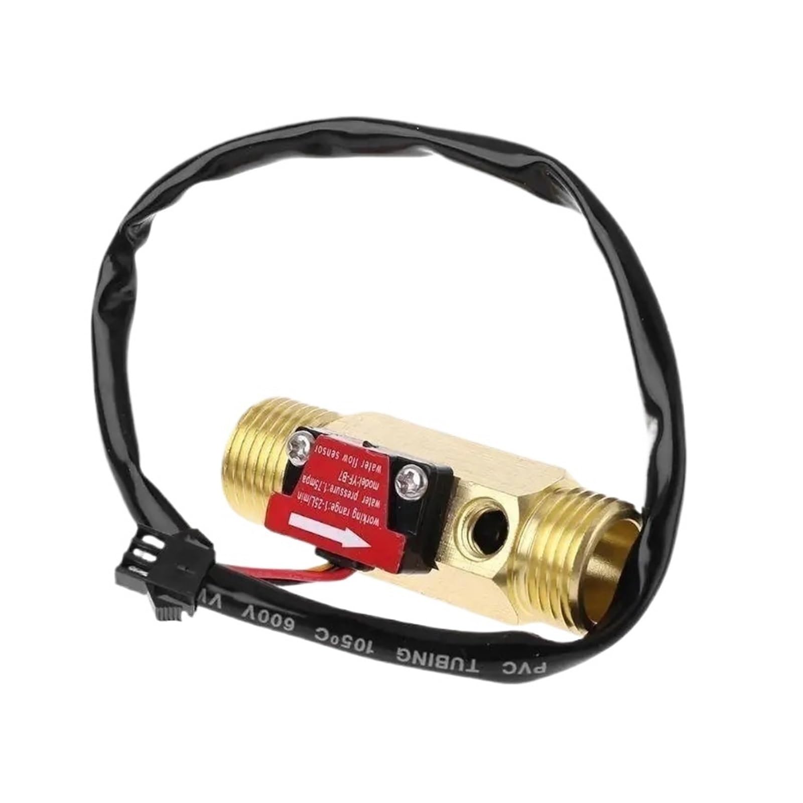 Débitmètre liquide YF-B7 capteur à effet Hall en laiton 1-25 L/Min haute performance