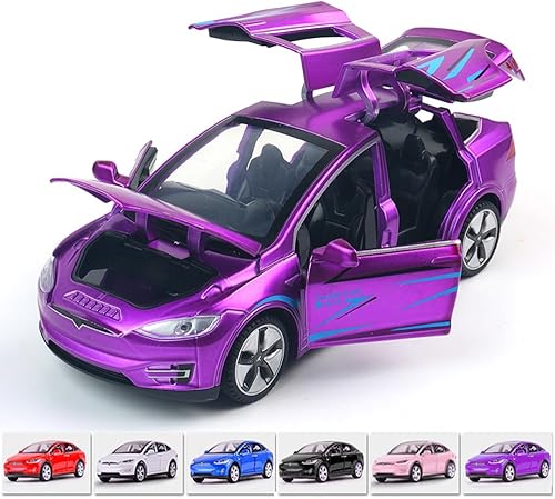 Juguetes electrónicos a escala 132 modelo X de aleación fundido a presión con luces y música mini vehículos juguetes para regalo de niños