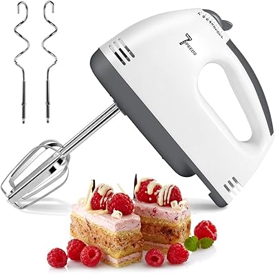 Amazon.com: 600W Electric Hand Mixer Kitchen Handheld Mixer 10 Speed ...