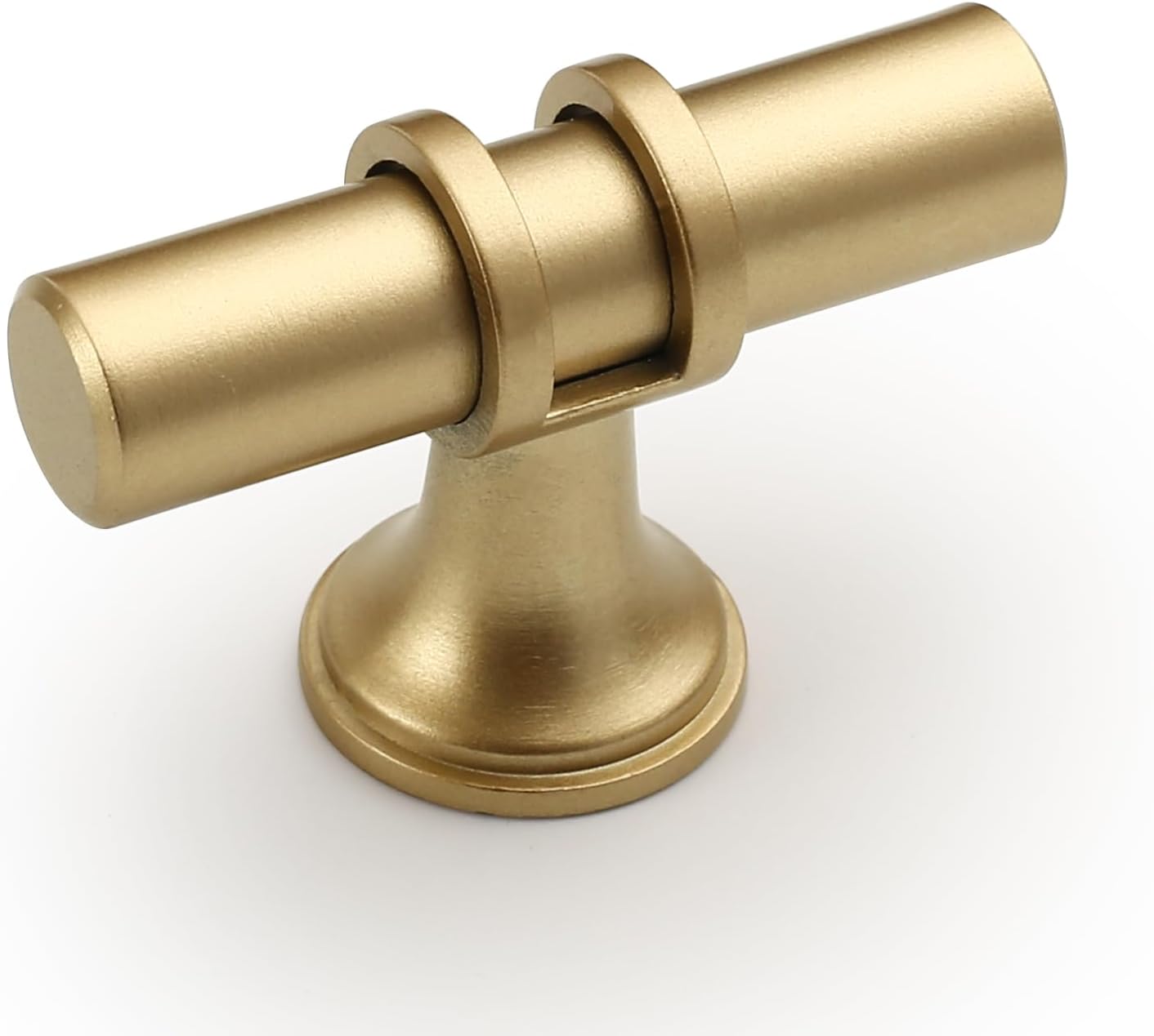 Amerdeco 10 Pack Brushed Gold Cabinet Pulls and 10 Pack Knobs