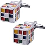 Jonwo Magic Cube Men Cufflinks Jewelry In Gift Box for French Shirt Stainless Steel Classic Tuxedo Unique Business Wedding