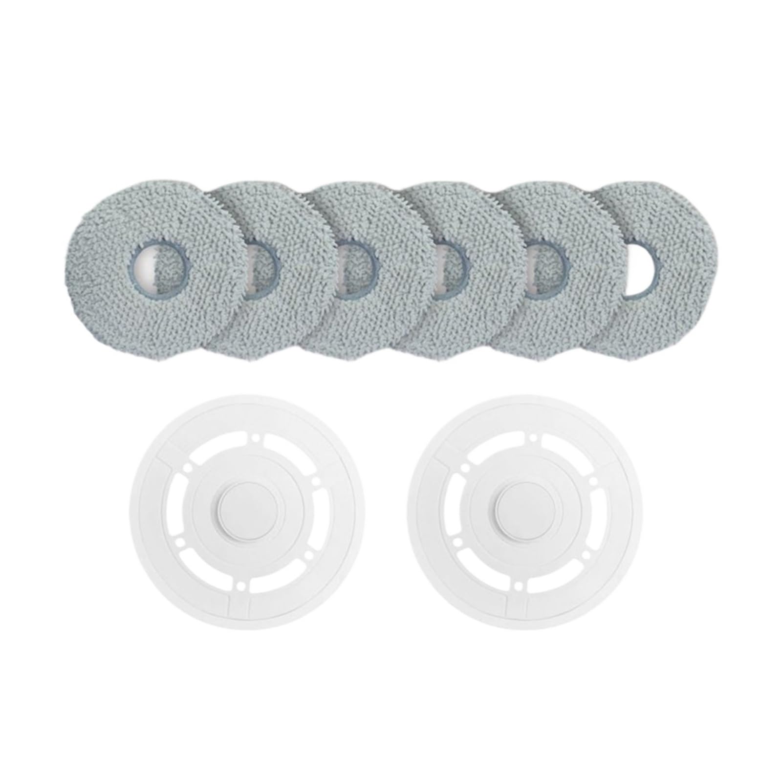 EEZII Robot Vacuums Mop Cloths Bracket Spare Part Accessory Replacement，Compatible For Ecovacs，T20 OMNI / T20 Max(8pcs)