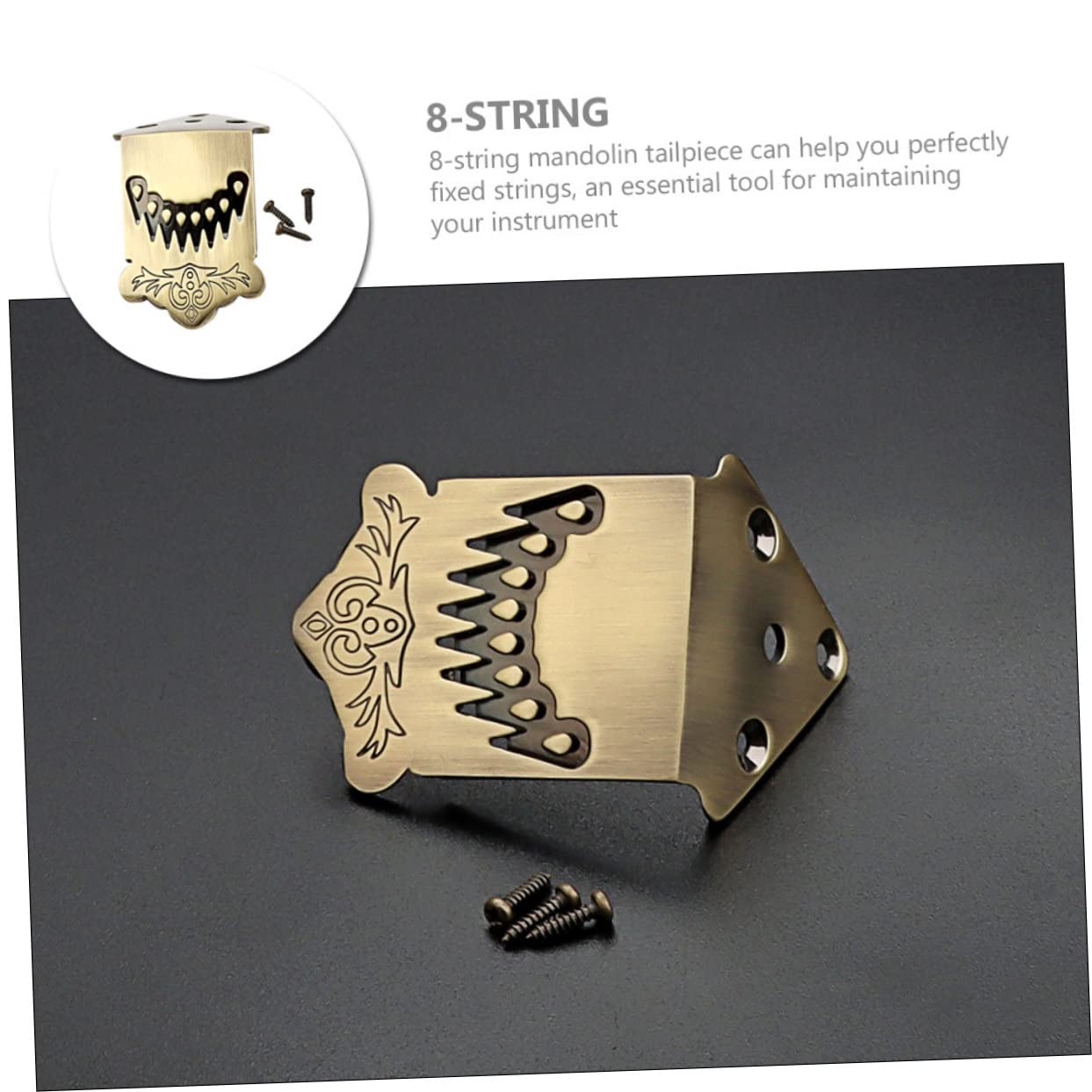 TOYANDONA 3stücke Mandolinen Tailpiece Aus Metall Mit Dekorativem Federdesign Saitiger Saitenhalter Für Mandoline Langlebig Und Stabil Perfektes Zubehör Für Musiker Und